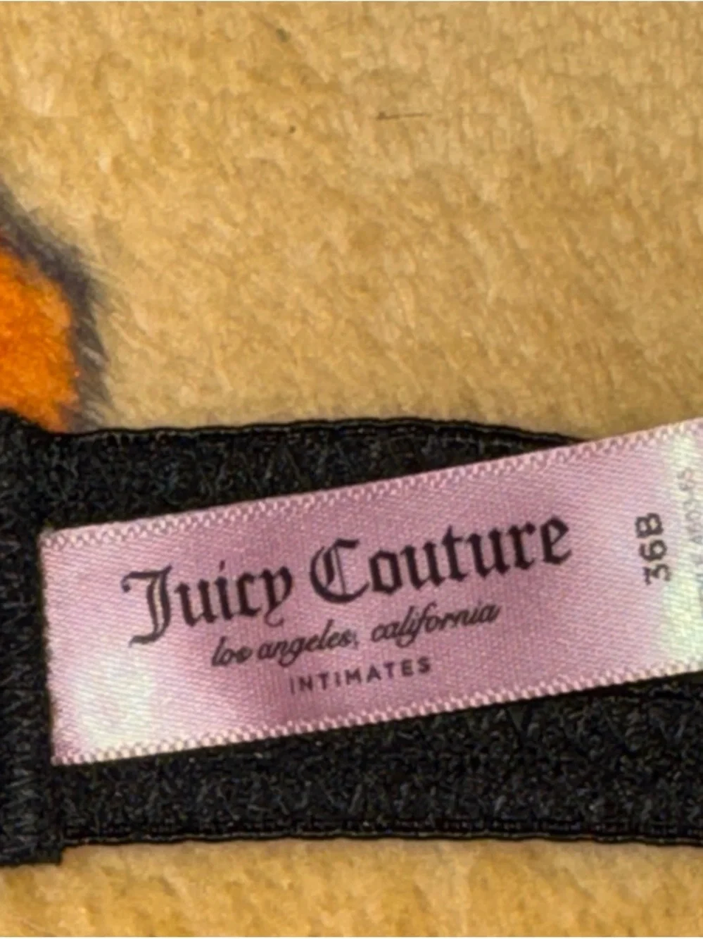 Juicy Couture Black Smooth T-Shirt Bra